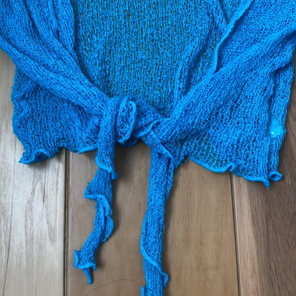 Blue sheer sweater - Picture 2 of 2